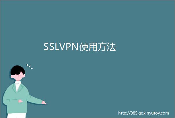 SSLVPN使用方法